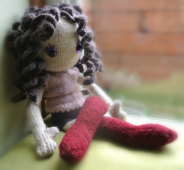 pixie moon new knitted doll from Claire Garland