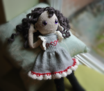 pixie's favorite knitted heidi doll dress and hood